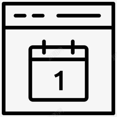 日程表议程日历图标图标