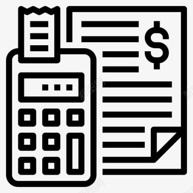 会计计算器商务财务图标图标