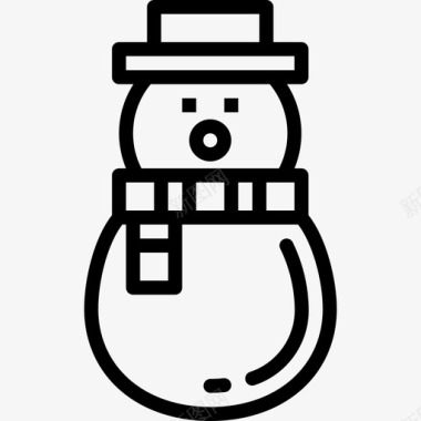 雪人圣诞137直系图标图标