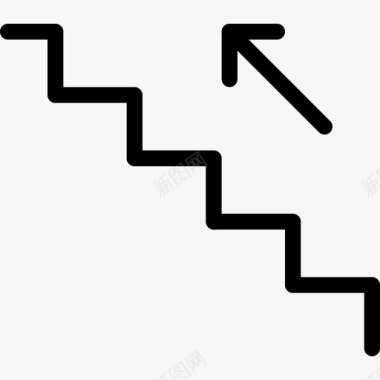 楼梯象形图4线颜色图标图标