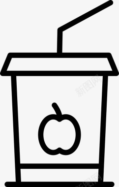 饮料苹果杯子图标图标