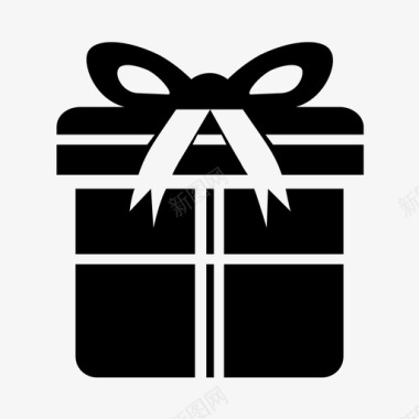 礼物庆祝礼品盒图标图标