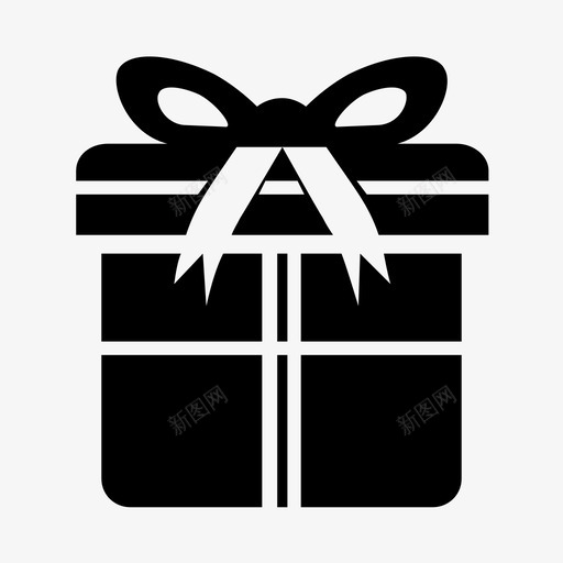 礼物庆祝礼品盒图标svg_新图网 https://ixintu.com 包装 庆祝 礼品盒 礼物