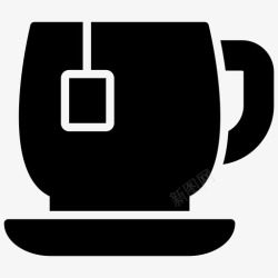 酒店厨房用品茶杯咖啡杯茶碟杯图标高清图片