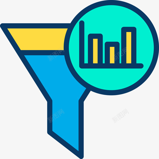 漏斗数据科学4线性颜色图标svg_新图网 https://ixintu.com 数据 漏斗 科学 线性 颜色