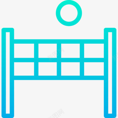 排球网运动会11梯度图标图标
