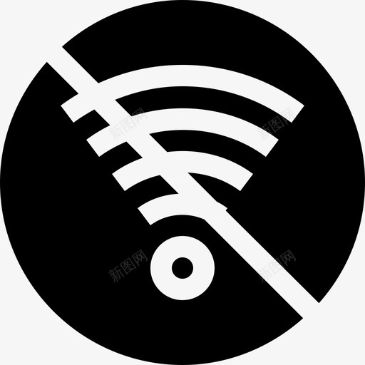 没有Wifi公共标志2已满图标svg_新图网 https://ixintu.com Wifi 公共 已满 标志 没有