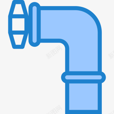管道管道工工具10蓝色图标图标