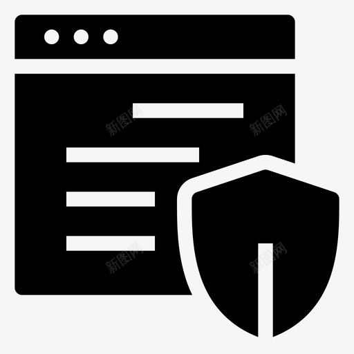 网络保护浏览器安全图标svg_新图网 https://ixintu.com 保护 安全 屏蔽 浏览器 网络