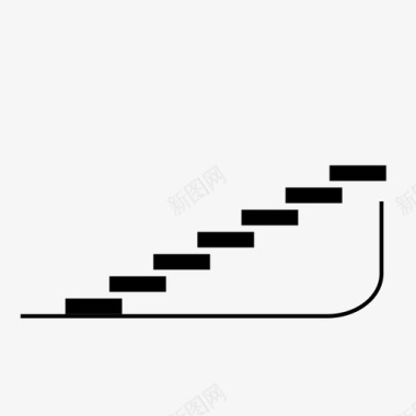 楼梯攀爬成长图标图标