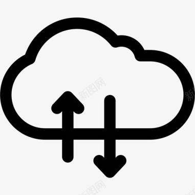 云用户体验5线性图标图标