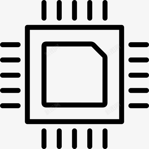 cpu设备微芯片图标svg_新图网 https://ixintu.com cpu 处理器 技术 硬件 芯片 设备