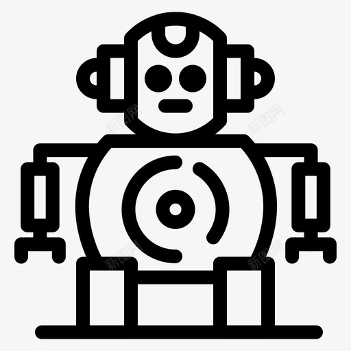 数控技术机器人技术图标svg_新图网 https://ixintu.com 技术 数控技术 机器人