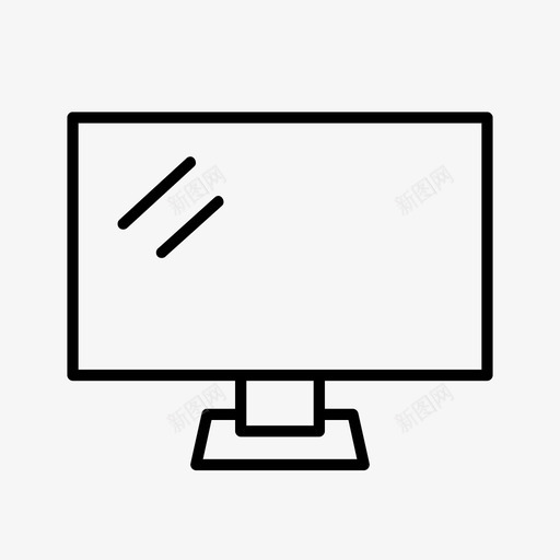 imac苹果电脑图标svg_新图网 https://ixintu.com imac 图标 显示器 电脑 电视 界面 苹果