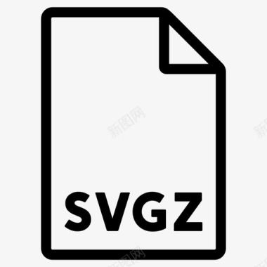 svgz格式文件文件格式图标图标