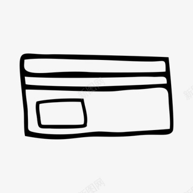 信用卡商务装备图标图标