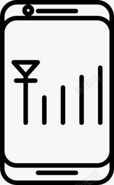 互联网手机信号图标图标