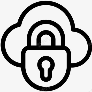 云锁保护网络安全图标图标