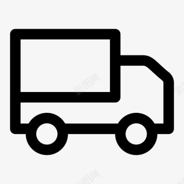 面包车农业运输送货服务图标图标