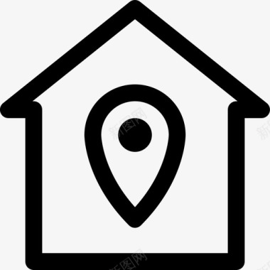 房屋位置建筑房产图标图标