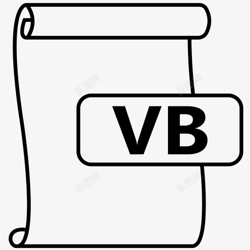 vb文件文件格式图标svg_新图网 https://ixintu.com vb vb文件 visualbasic 文件 文件格式 文件格式2