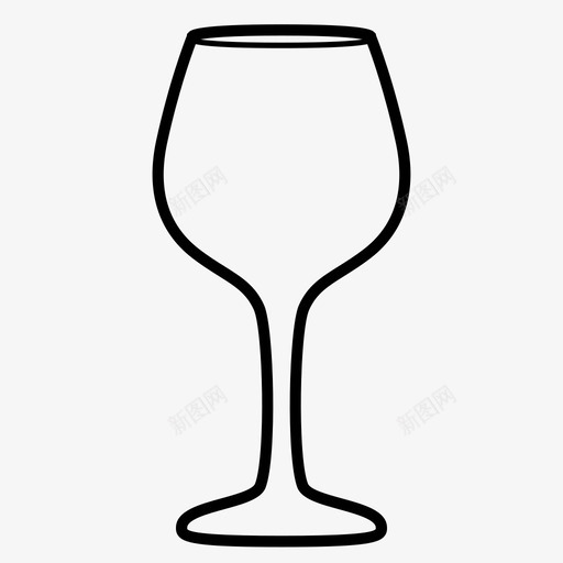 红酒杯酒吧酒具图标svg_新图网 https://ixintu.com 玻璃器皿 红酒 酒具 酒吧 酒杯