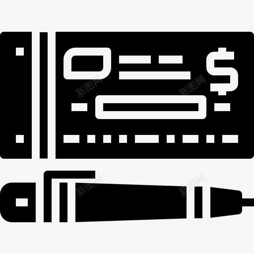 支票付款28填写图标svg_新图网 https://ixintu.com 付款 填写 支票