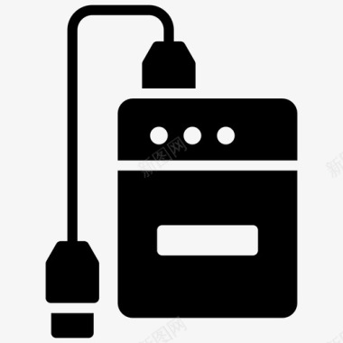 电源组手机充电器便携式充电器图标图标