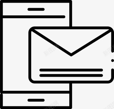信息邮件手机图标图标