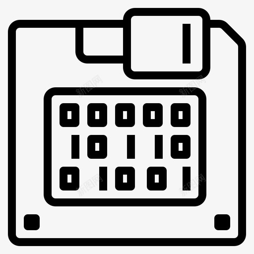 数字软盘计算机数据图标svg_新图网 https://ixintu.com 存储器 数字软盘 数据 数据管理器 文件 计算机