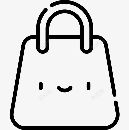 购物袋幸福10线性图标svg_新图网 https://ixintu.com 幸福10 线性 购物袋