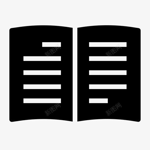 texbook教育学习图标svg_新图网 https://ixintu.com texbook ui6字形 学习 教育 课本