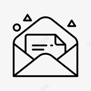 发送邮件信封消息图标图标