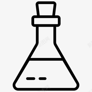 化学测试化学烧瓶化学实验室图标图标