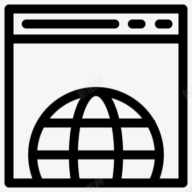 网站全球互联网图标图标