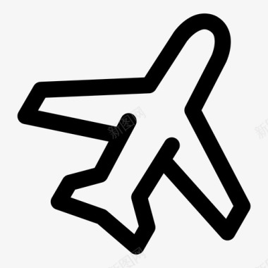 机场飞机航空图标图标