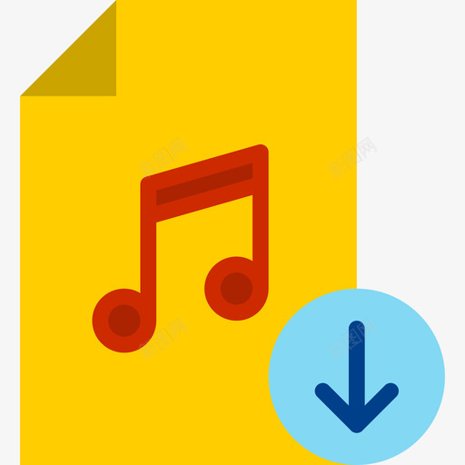 音乐文件多媒体37平面图标svg_新图网 https://ixintu.com 多媒体37 平面 音乐文件