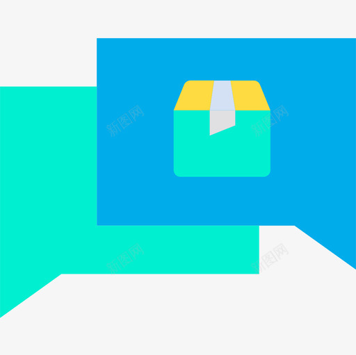 Chat物流配送7扁平图标svg_新图网 https://ixintu.com Chat 扁平 物流配送