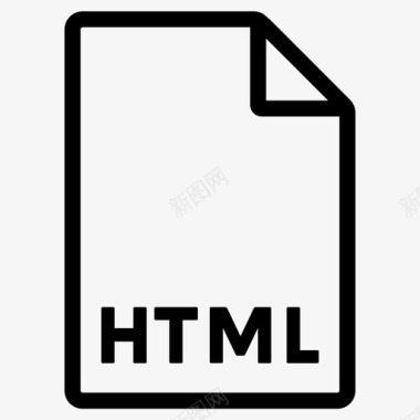 html格式文件文件格式图标图标