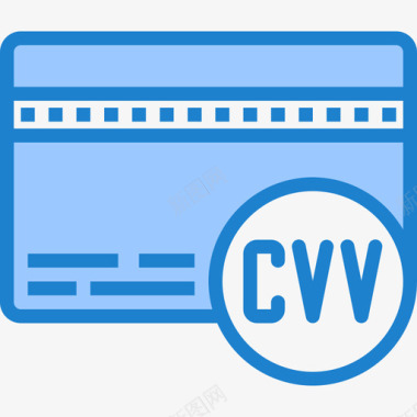 Cvv购物和电子商务8蓝色图标图标