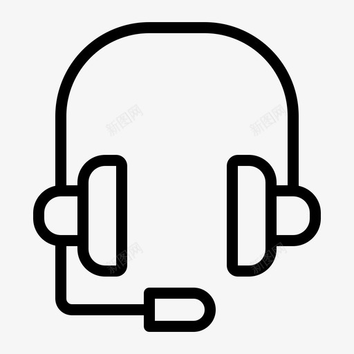 耳机音频音乐图标svg_新图网 https://ixintu.com 概述 耳机 音乐 音频