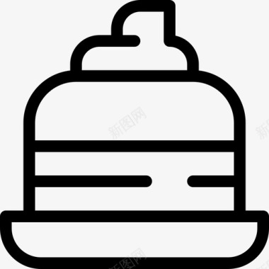 烤饼感恩节直系图标图标