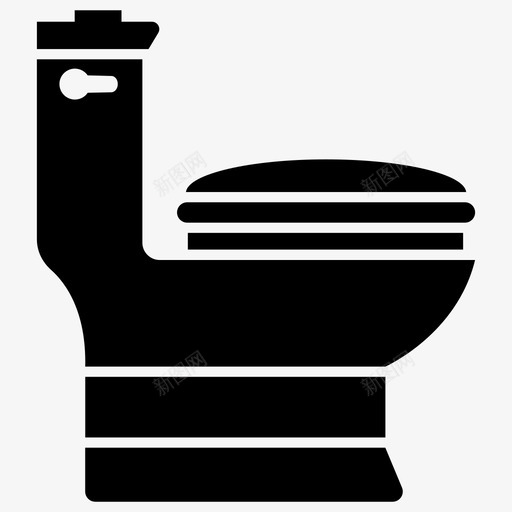 卫生间浴室马桶图标svg_新图网 https://ixintu.com 卫生间 图标 洗脸 浴室 配件 马桶