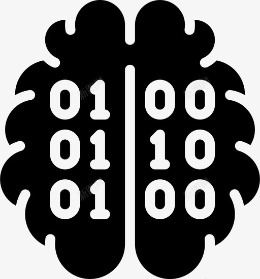 智能数据人工智能大脑图标svg_新图网 https://ixintu.com 人工智能 大脑 字形 学习 数据 智能 机器