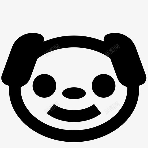 狗动物表情符号图标svg_新图网 https://ixintu.com 动物 宠物 小狗 符号 表情