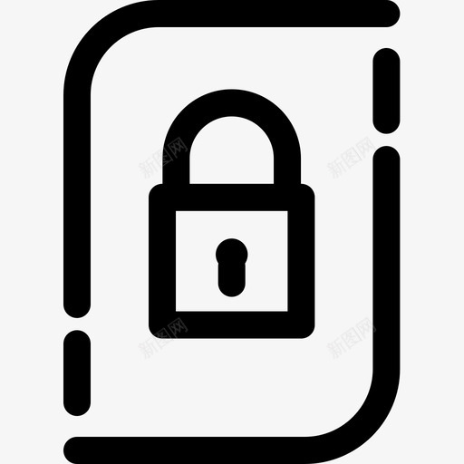 锁定用户体验5线性图标svg_新图网 https://ixintu.com 用户体验5 线性 锁定