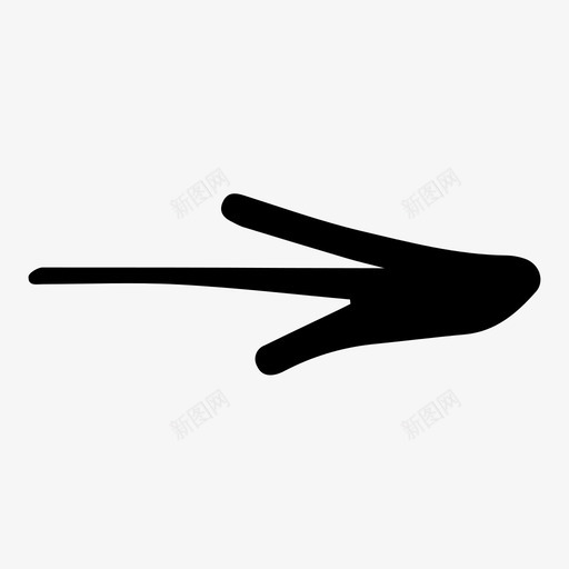 手绘箭头装饰性定向图标svg_新图网 https://ixintu.com 定向 导航 手绘 箭头 装饰性