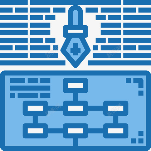 平面图网页与开发28蓝色图标svg_新图网 https://ixintu.com 平面图 网页设计与开发28 蓝色