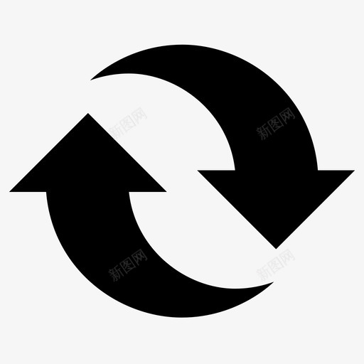 循环处理回收图标svg_新图网 https://ixintu.com 回收 处理 循环