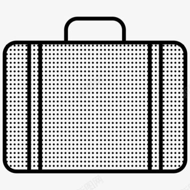 手提箱公文包旅行箱图标图标